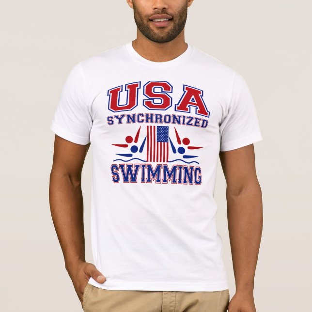Camiseta Natação sincronizada dos EUA (Frente)