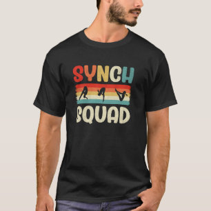 Camiseta Natação Sincronizada Equipe Sincronizada Retro Vin