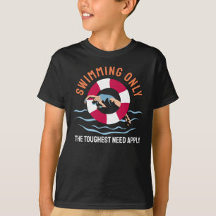 Camiseta Natação Somente os Mais Resistentes São Bem-Vindos