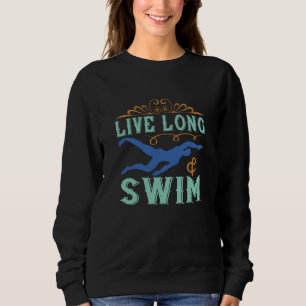Camiseta Natação - Viva a longa e a natação