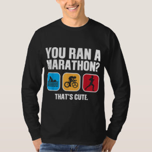 Camiseta Natações Engraçadas de Bike Run Triathlon Design M