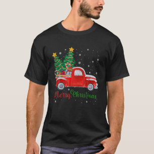 Camiseta natais vintages 2021 Red Truck Funny Natal T