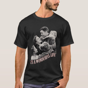 Camiseta Natais vintages Clássicos É Uma Vida Maravilhosa
