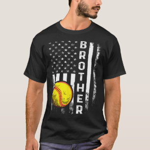 Camiseta Natais vintages De Bandeira Da América Do Irmão So