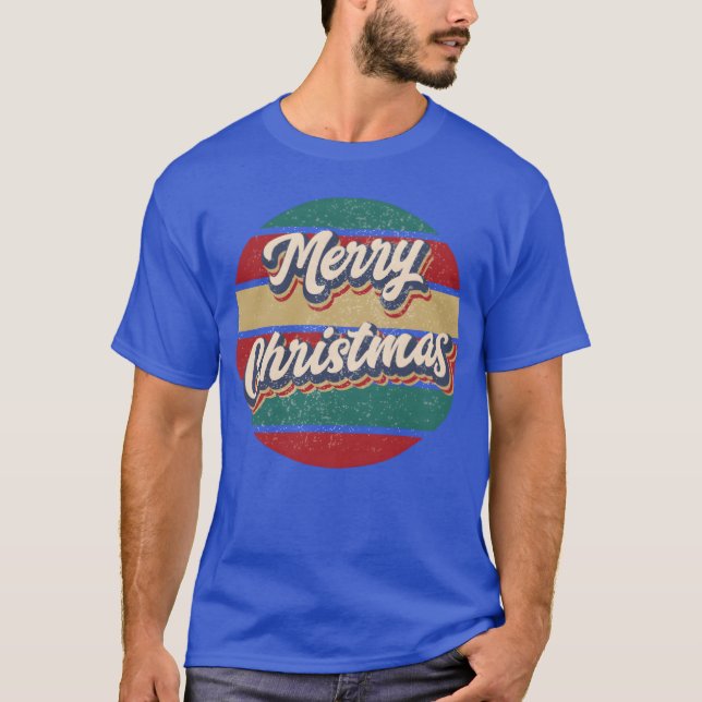 Camiseta Natais vintages engraçados (Frente)