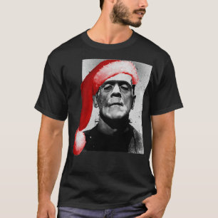 Camiseta Natais vintages Horror Santa Hat