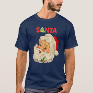 Camiseta Natais vintages legal que o Papai Noel encara