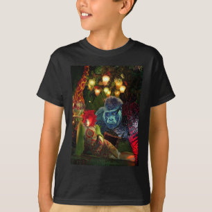 Camiseta Natais vintages no monitor de Nova Iorque