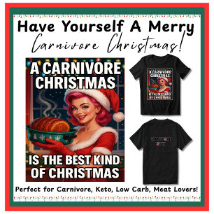 Camiseta Natais vintages Retro Carnivore Ketovore Keto