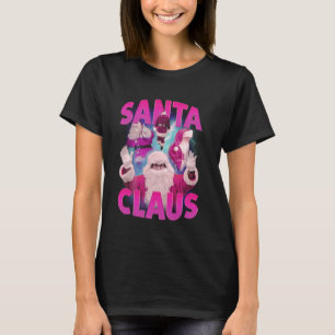 Camiseta Natais vintages Santa Claus Bootleg 90s Hip Hop
