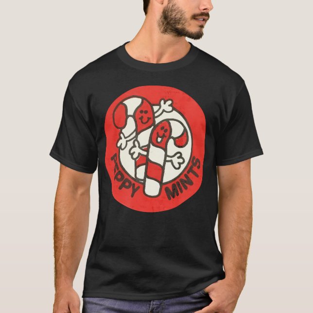 Camiseta Natais vintages Scratch E Sniff Peppy Minhas (Frente)
