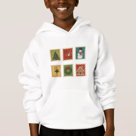 Camiseta Natais vintages Stamps Hoodie