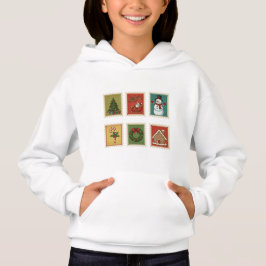 Camiseta Natais vintages Stamps Hoodie