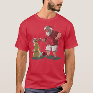 Camiseta Natal 2021 Xmas está chegando ao Partido Santas