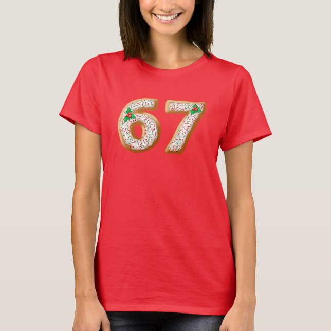 Camiseta Natal 67 Piada Meme Geração Z Seis Sete (Frente)