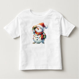 Camiseta Natal Adorável Snowman Baby Bodydress