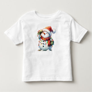 Camiseta Natal Adorável Snowman Baby Bodydress