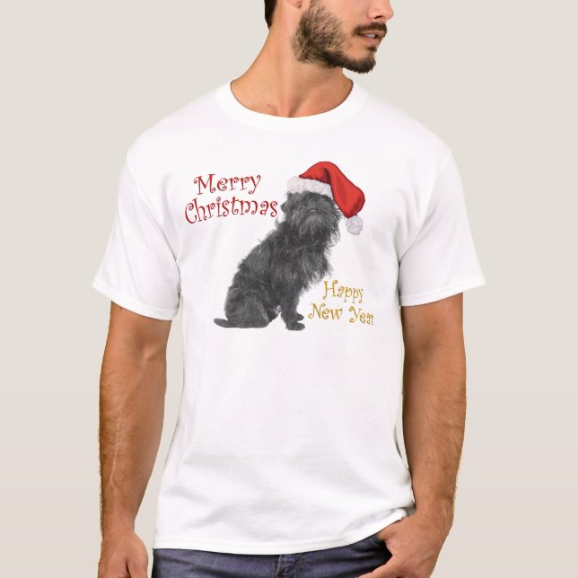 Camiseta Natal Affenpinscher (Frente)