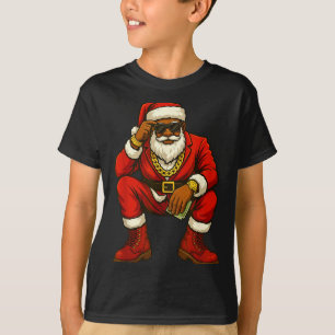 Camiseta Natal Afro-Americano Engraçado Afro-Americano