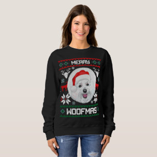 Camiseta Natal alegre de Bichon Frise Woofmas