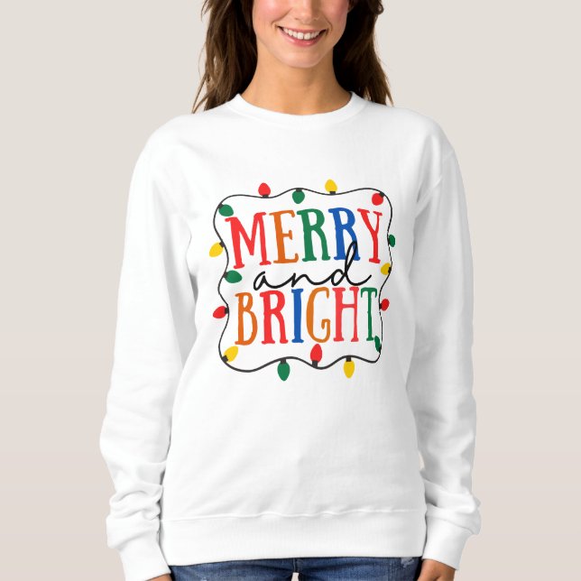 Camiseta Natal Alegre e Brilhante (Frente)