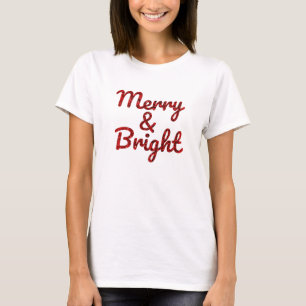 Camiseta Natal Alegre e Brilhante