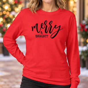 Camiseta Natal Alegre e Brilhante