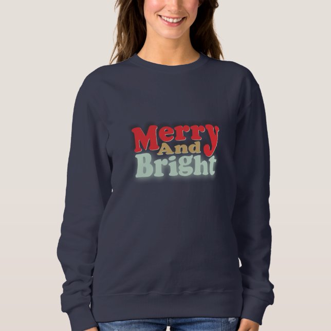 Camiseta Natal Alegre e Brilhante (Frente)