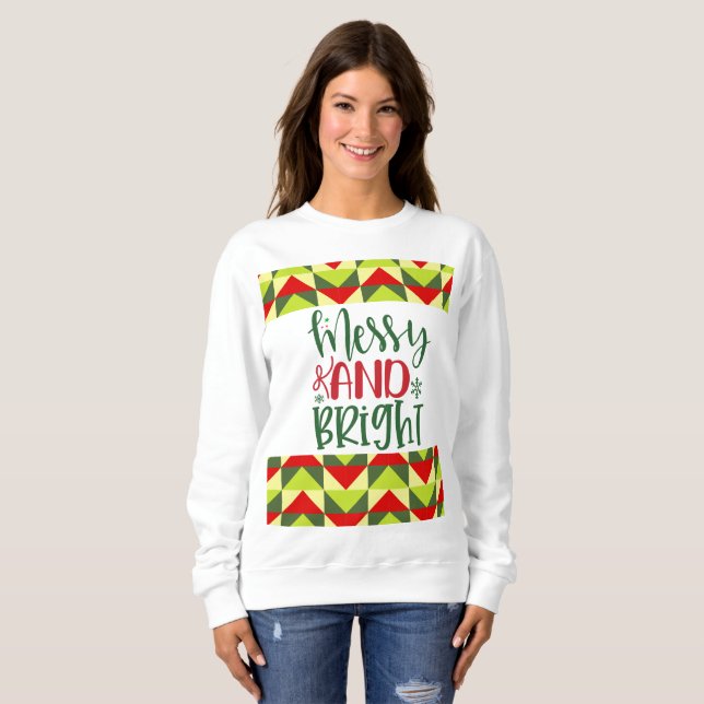Camiseta Natal Alegre e Brilhante  (Frente Completa)