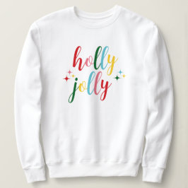 Camiseta Natal Alegre e Fofo Script Colorido de Natal