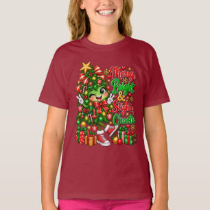 Camiseta Natal Alegre Levemente Caótico