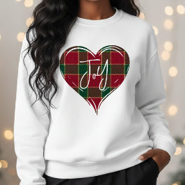 Camiseta Natal Alegria Férias Vermelho & Verde Coração Tart