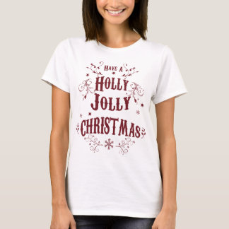 Camiseta Natal Antigo Alegre e Feliz