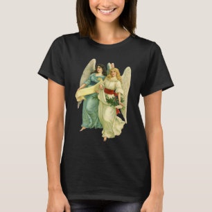 Camiseta Natal Antigo, Anjos Vitorianos Angelicais