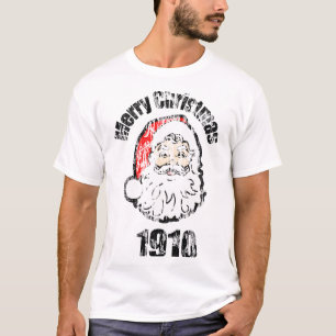 Camiseta Natal Antigo Feliz 1910
