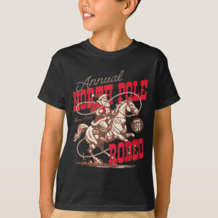 Camiseta Natal Anual do Cowboy Santa Howdy Rodeio Norte do 