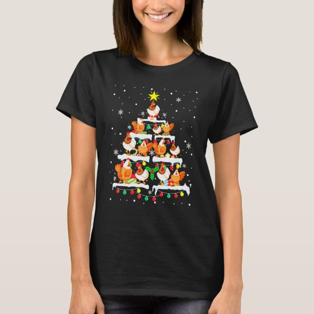 Camiseta Natal - Árvore de Galinhas (Frente)