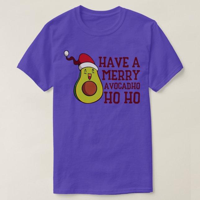 Camiseta Natal Avocado Keto Fruta Diet Holiday Keto Foo (Frente do Design)