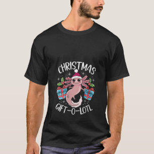 Camiseta Natal Axolotl Lover Santa Claus Salamander Xma