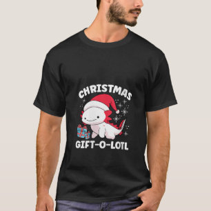 Camiseta Natal Axolotl Lover Santa Claus Salamander Xma