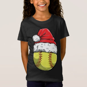 Camiseta Natal Ball Santa Hat Xmas Catcher Pit