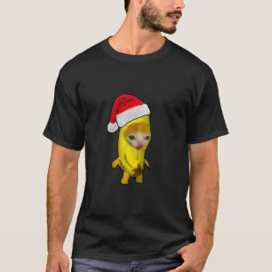 Camiseta Natal Banana Cat Feliz Bananacat Meme Kit Xmas