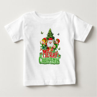 Camiseta Natal, bebê de Natal, Feliz Natal