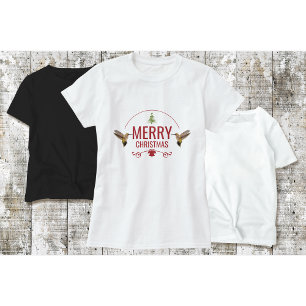 Camiseta Natal Beija-flor Branca