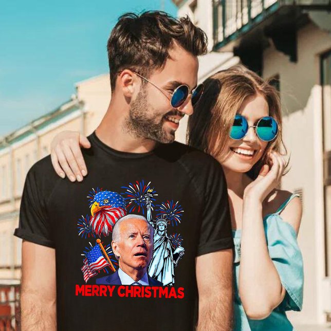 Camiseta Natal Biden Engraçado Joe Biden Confusou Xmas (Criador carregado)
