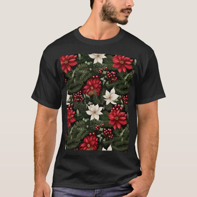 Camiseta Natal Botânico (Frente)