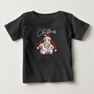 Camiseta Natal branco vermelho