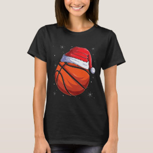 Camiseta Natal Bysketbyll Byll Santa Hat Divertimento Espor