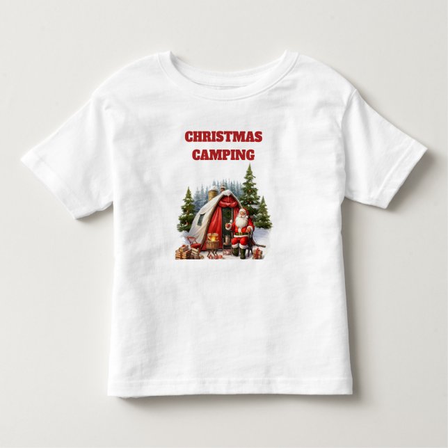 Camiseta Natal Camping Toddler Jersey (Frente)