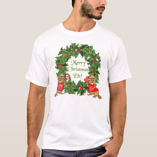 Camiseta Natal canadense (Frente)